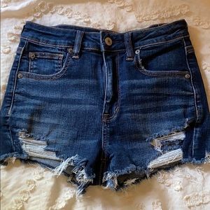 AE ripped jeans shorts